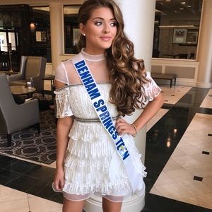 Asilio White Tiered Dress